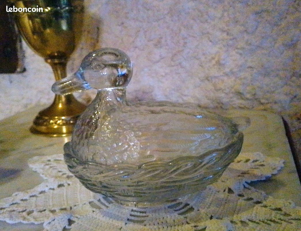SUCRIER ANCIEN BONBONNIÈRE porcelaine Cyclamens Limoges France Antique