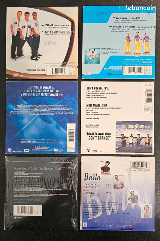 6 CD Singles Boys Band années 2000 (image 2)