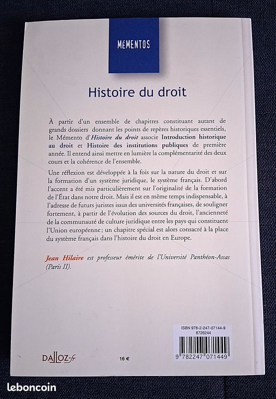 Mementos Dalloz Histoire du droit (image 2)