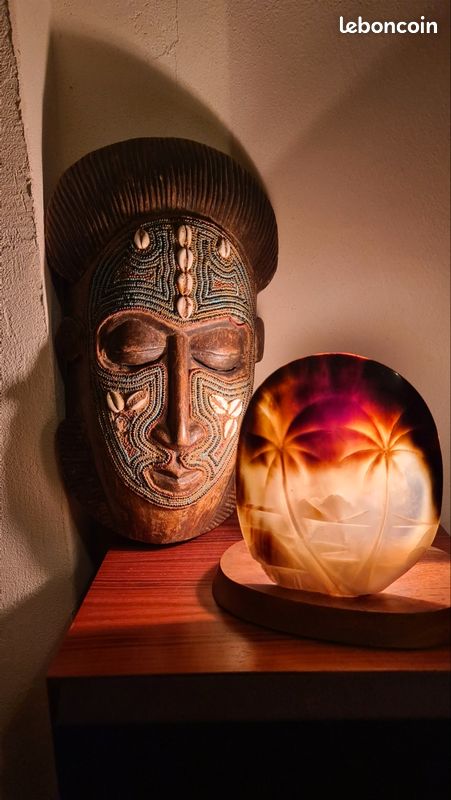 Lot De 10 Porte-couverts En Nacre Sculptée - Tahiti - Années 50 - Vintage