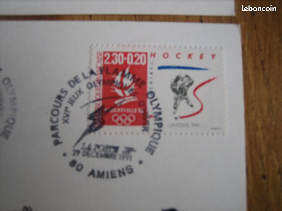 Bloc Carte Premier Jour JO Albertville 1992 - Saut à Ski, Timbre France Superbe état