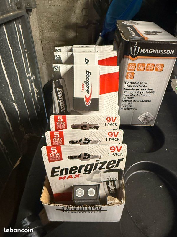 Piles 9v energizer max neuve lot de 5 (image 1)