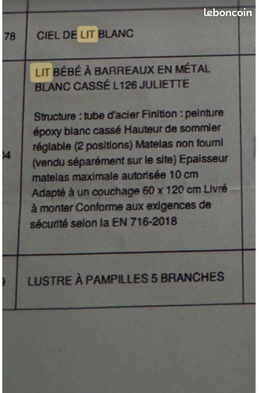 Lit bébé Maison du Monde (image 5)