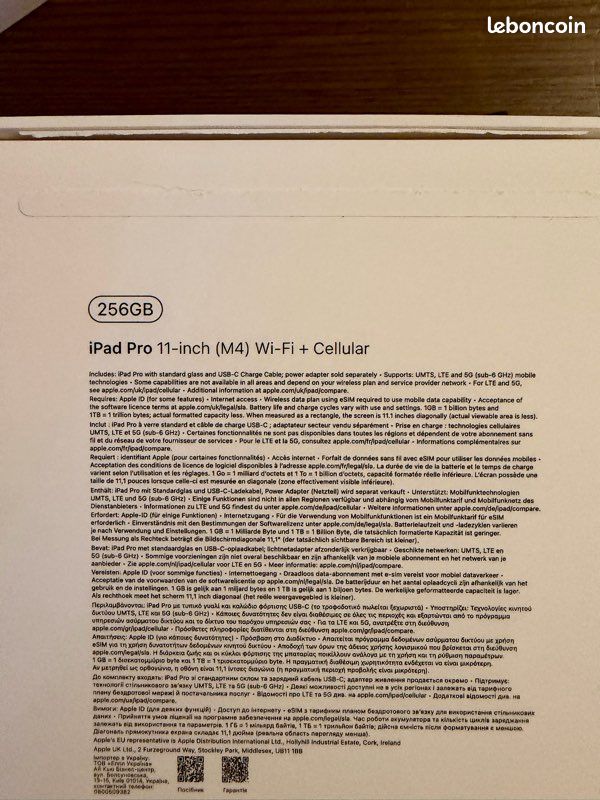 IPad Pro M4 5G - Cellulaire - Argent - 256 Go avec Apple Care + (image 5)