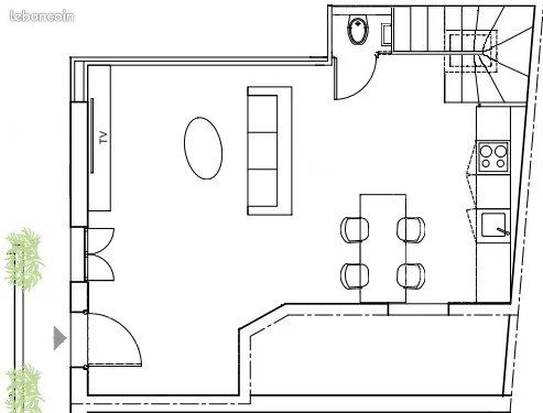 Appartement 3 pièces 70 m² - Bordeaux 33000 (image principale 1)