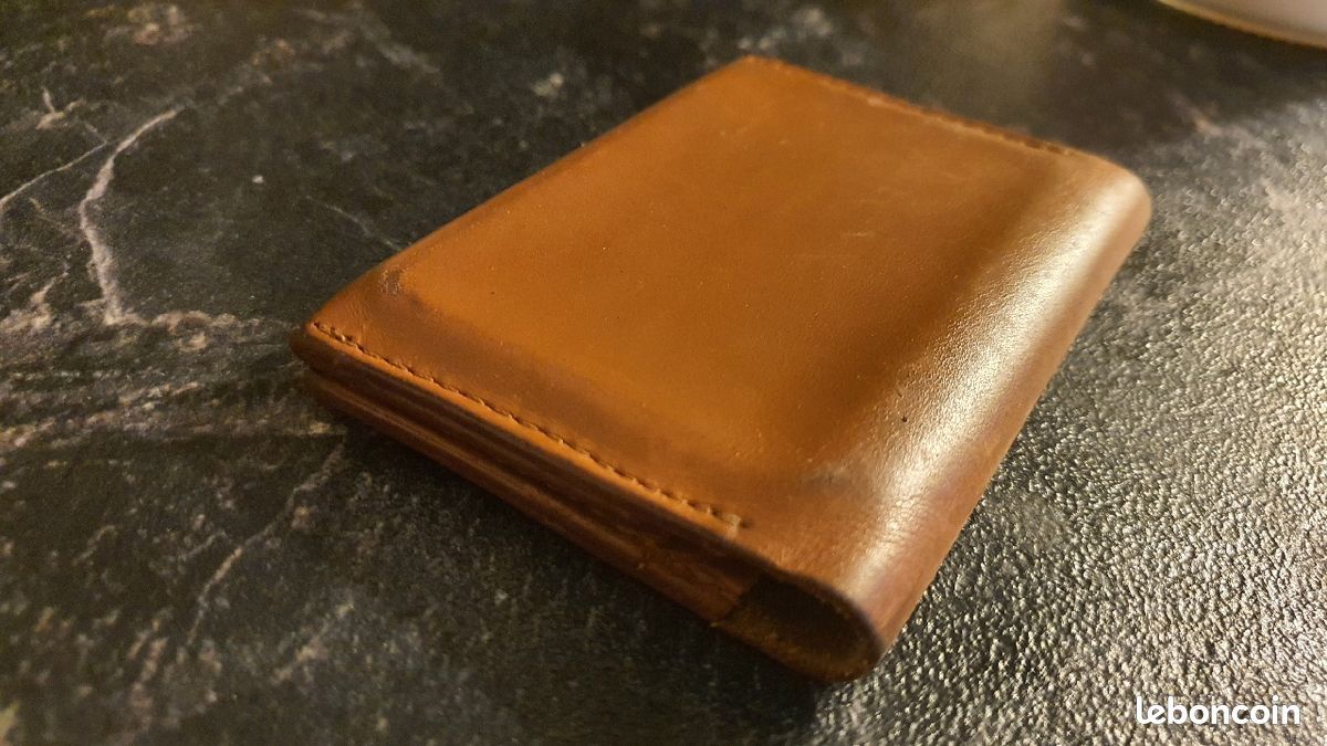 Porte cartes COS pur cuir camel (image 4)