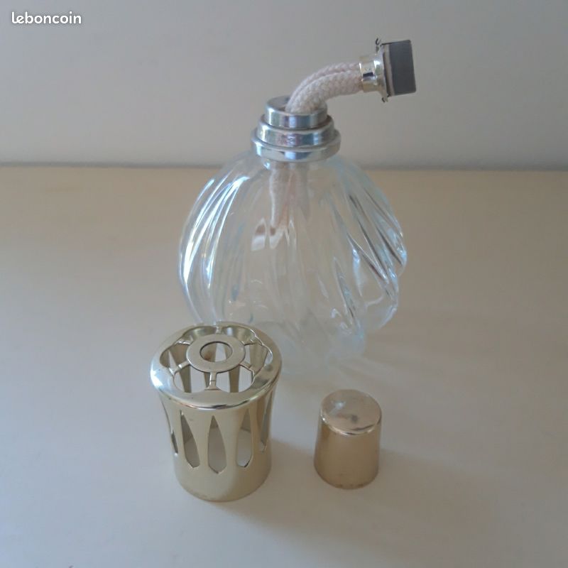 Lampe berger en opaline véritable 1968 vintage et rare - Décoration