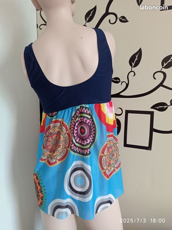 Haut de maillot de bain taille 38 réf 873 C11 (image 3)