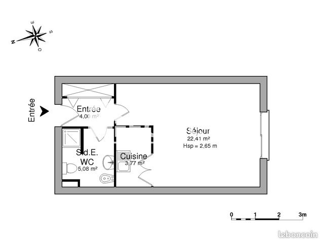 Appartement a louer beauvais - 1 pièce(s) - 35 m2 - Surfyn