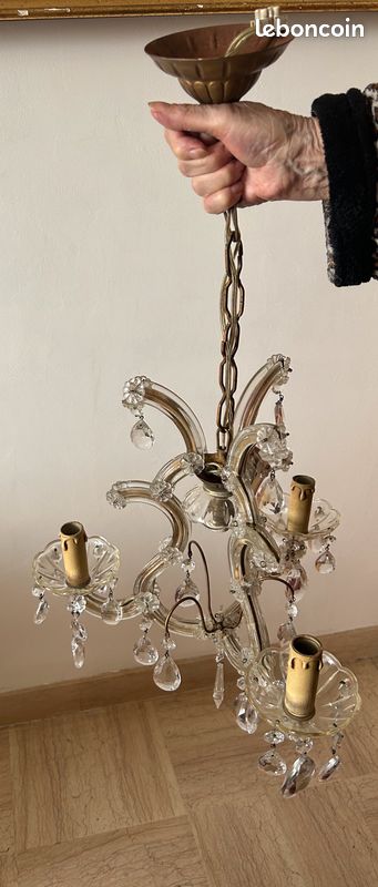 Lustre pampilles ancien (image 6)
