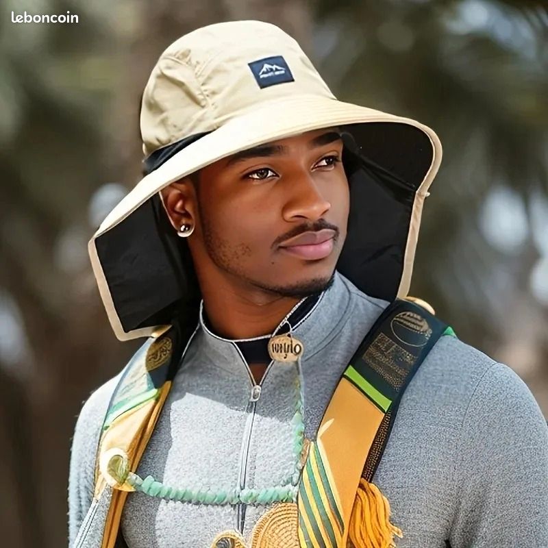 Nouveau Chapeau De Pêcheur En Coton Pour Adultes Chapeau De Protection Solaire D’ete Chapeau De Soleil Chapeau De Soleil Fedora Chapeau De Plage En Plein Air