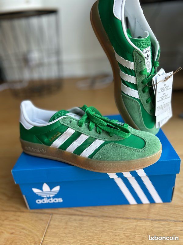 Baskets Adidas Gazelle verte - Chaussures