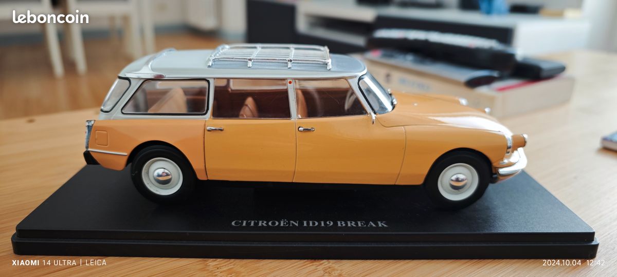 Modèle Réduit CITROËN ID 19 Break Taxi Porz 1965 - Échelle 1/43 - IXO - Neuf