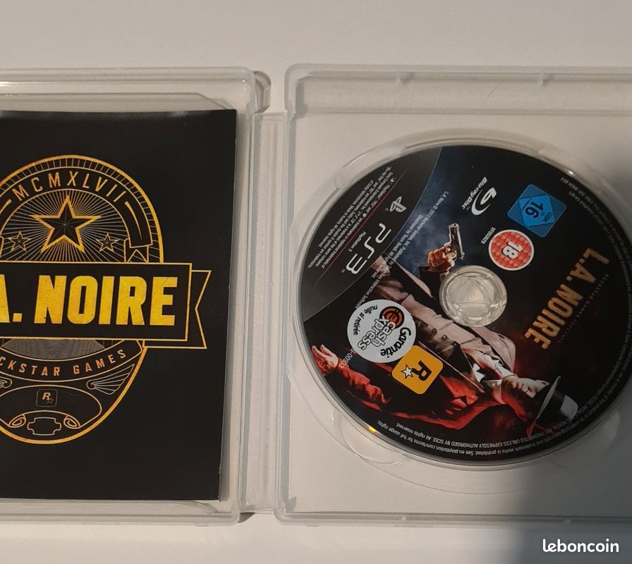 Jeu PlayStation 3 PS3 : L.A. Noire - Etat Correct, Boîte Possiblement Abîmée