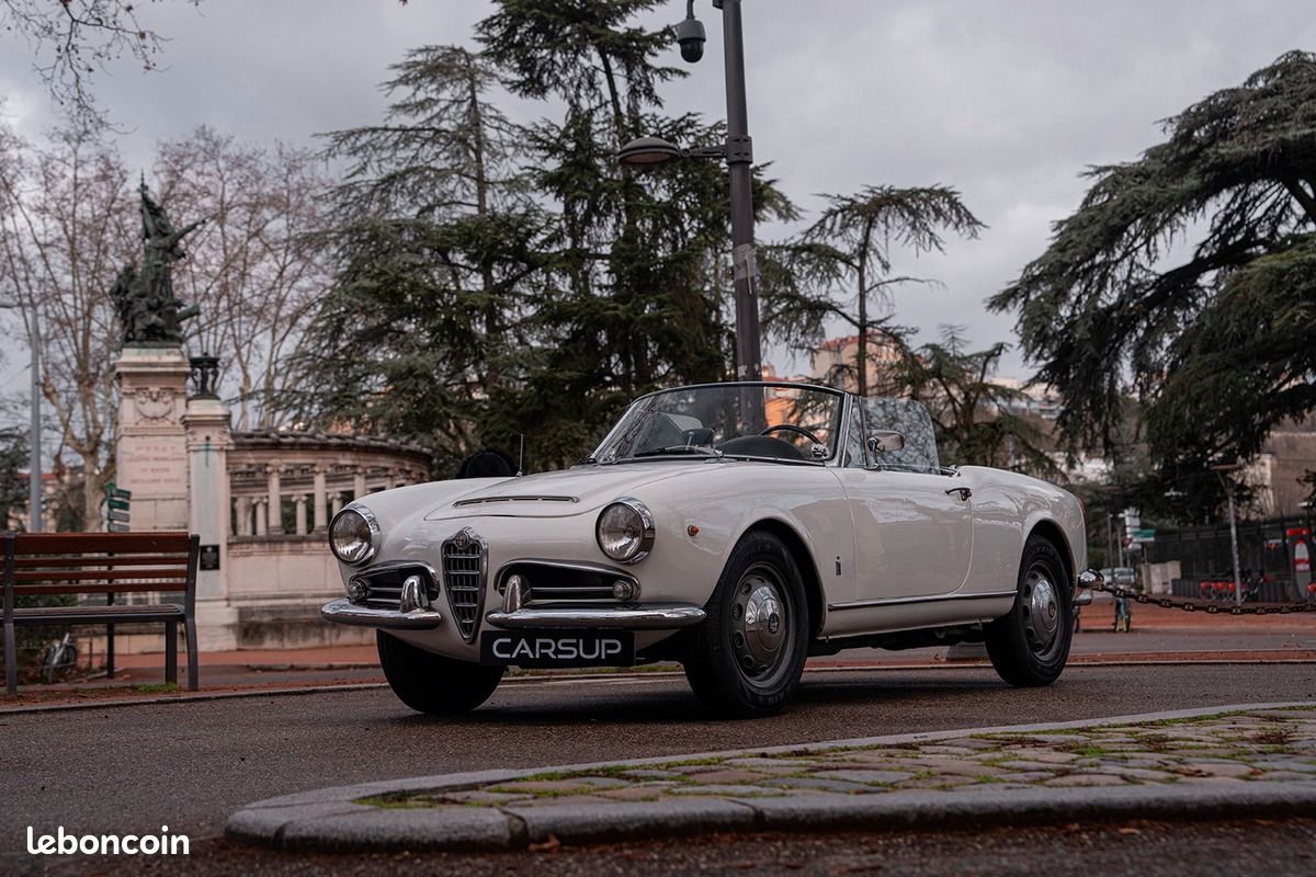 Alfa Romeo Giulia Spider 1600 freins à tambours - Collection - 92cv - bel exemplaire (image 8)