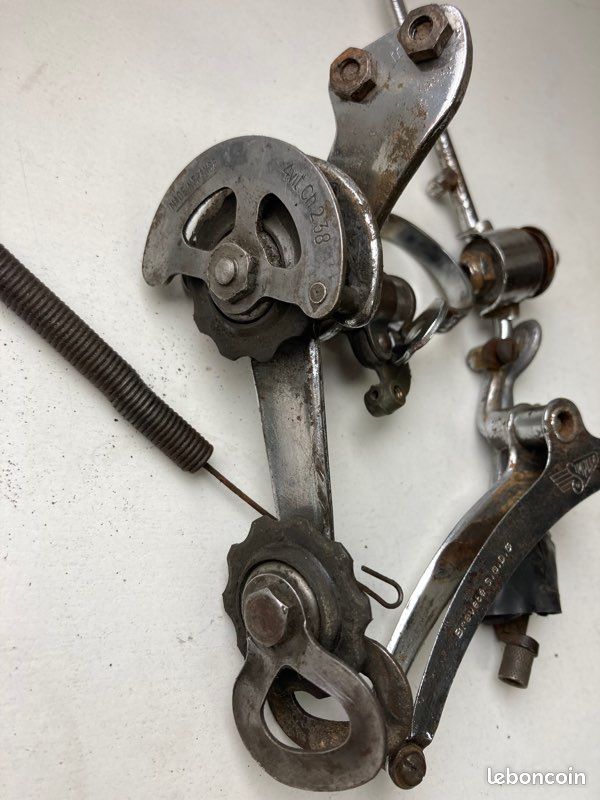 Dérailleur Avant Simplex Suicide Compétition - Vintage 1950's - Eroica - Fabriqué En France