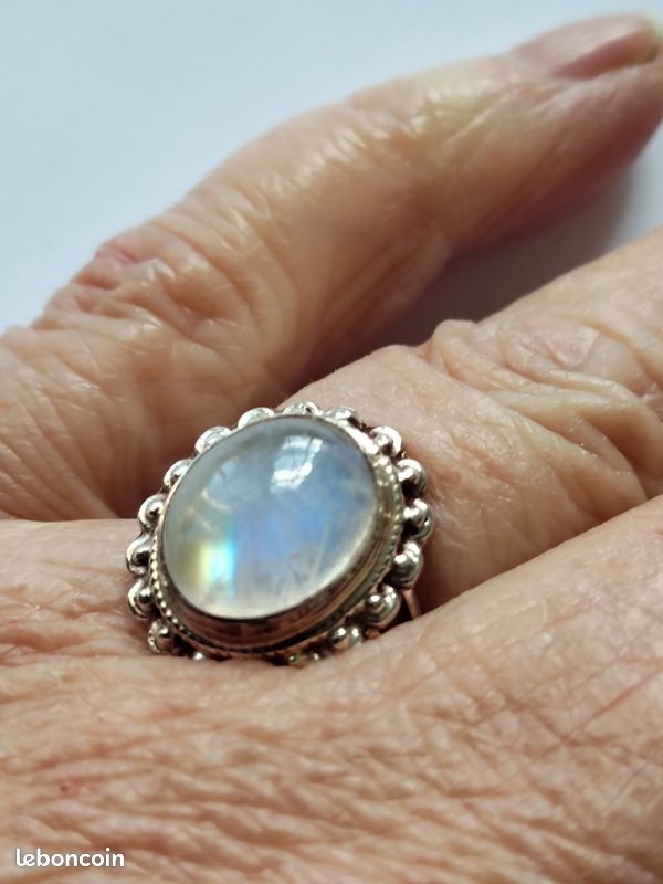 Jaspre Et Autres Mélange Pierre Précieuse Main Designer Bague Lot Plaqué Argent