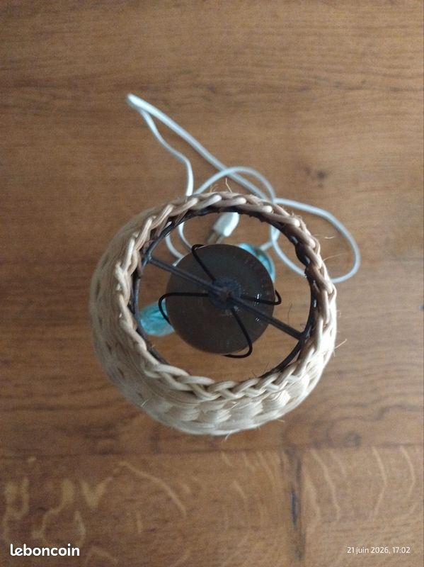 Lampe en verre vintage (image 4)