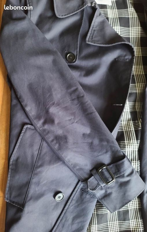 Trench SANDRO taille S - Bleu marine (image 4)