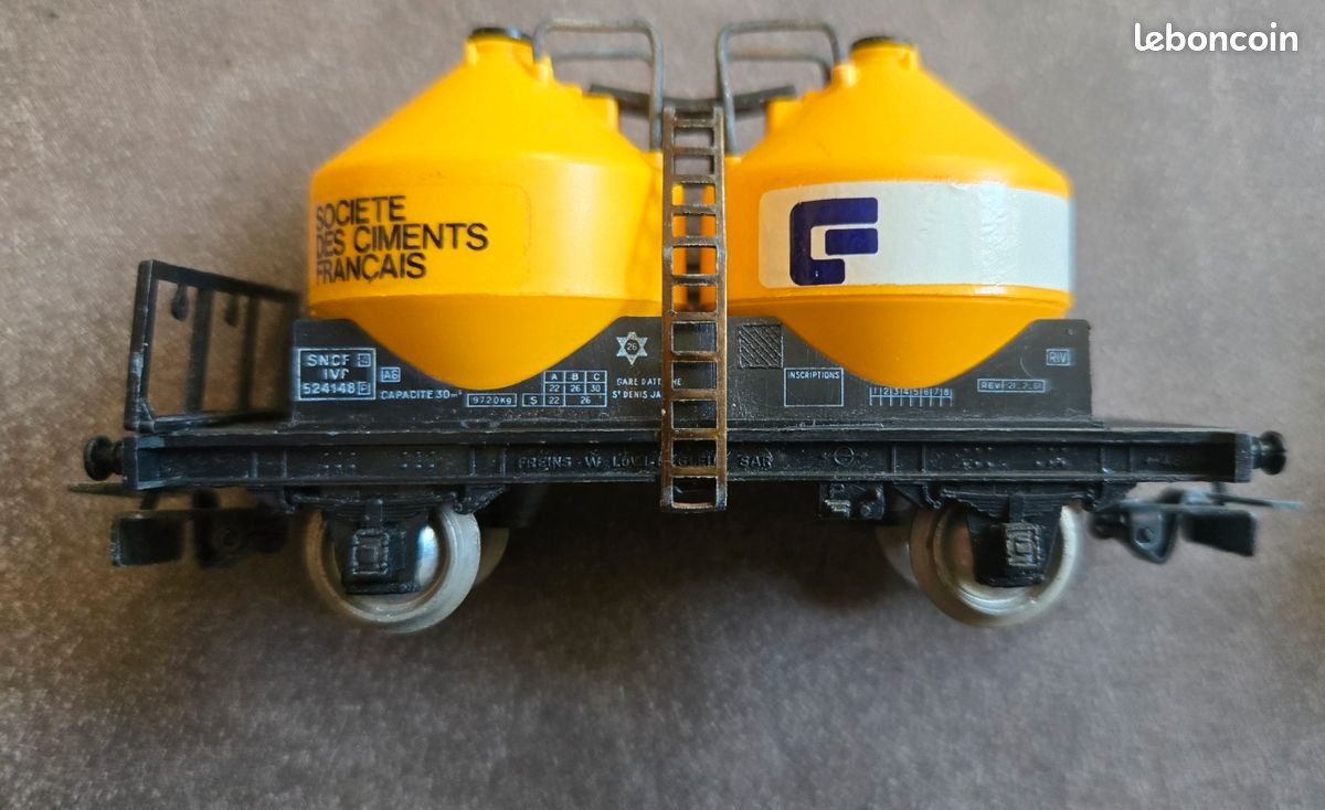 Wagon Plat Gris Jouef Junior HJ6105 – Modélisme Ferroviaire – Échelle HO – Sans Piles