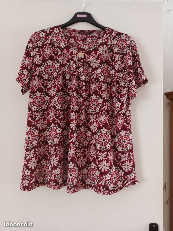 Haut fleuri taille xxl/xxxl (image 3)