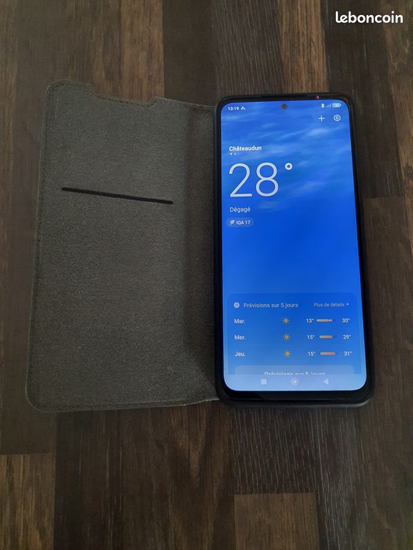 Telephone portable XIAOMI Redmi Note 12 débloqué 4GB RAM 128GB ROM avec coque à rabat (image 8)