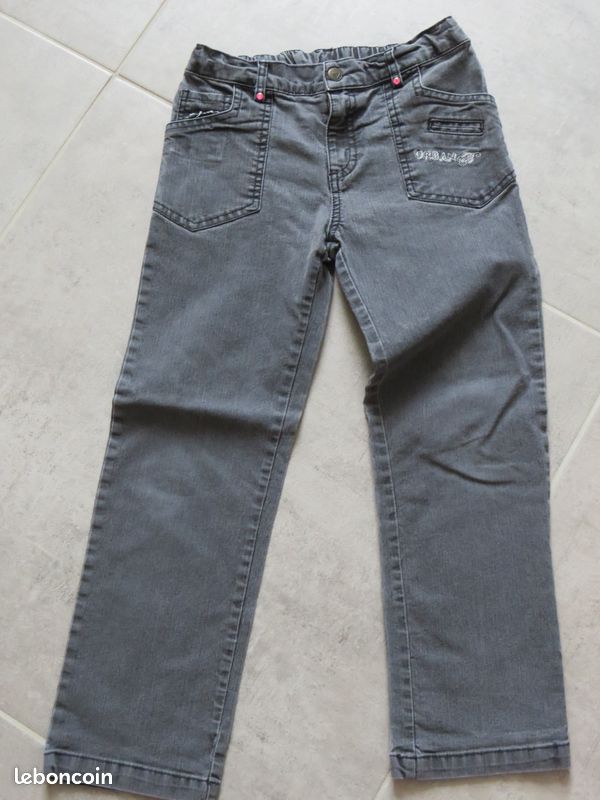 Pantalon jeans noir fille 8 ans (image 1)