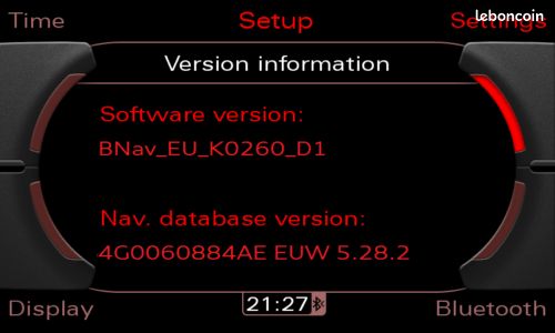 Mise à jour logiciel AUDI + GPS – MMI 3G Basic Bnav 2023 (image 1)