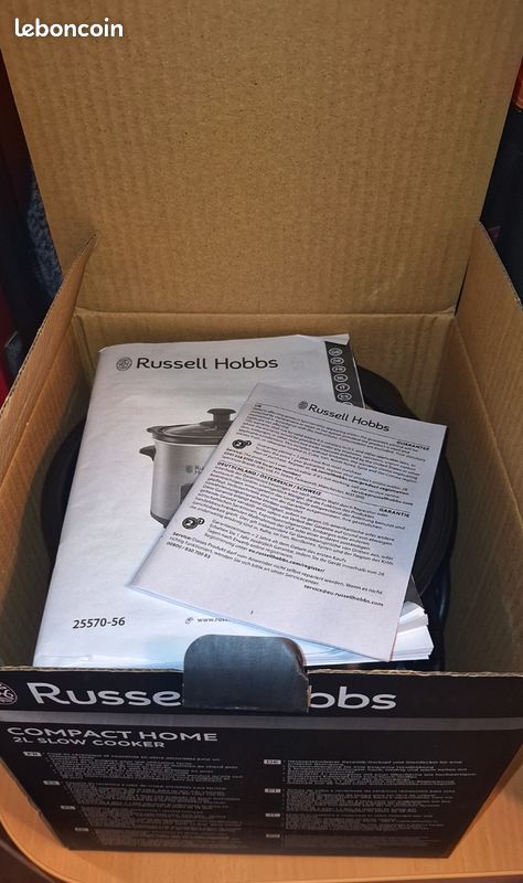 Mijoteuse Électrique Russell Hobbs 2L Programmable - Cuve Céramique Amovible - 25570-56