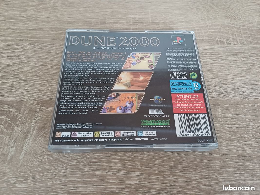 Dune 2000 - PS1 Playstation 1 - fonctionnel - PAL FR - Jeux vidéo