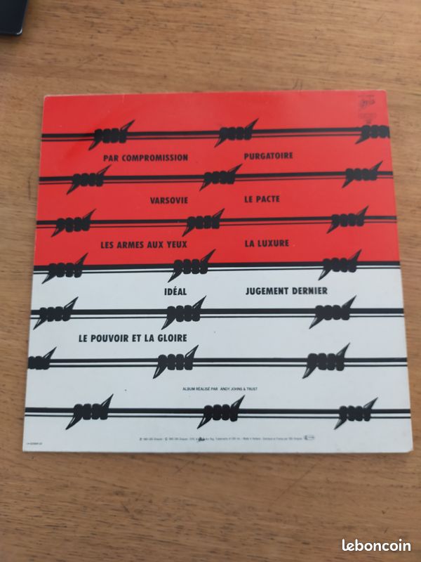 Vinyle LP Trust par compromission CBS 1983 (image 5)