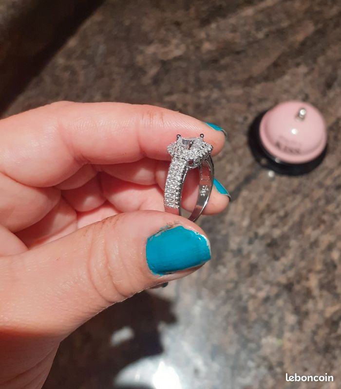 Bague et boucles d'oreilles neuve en argent taille 💍 54 (image 9)