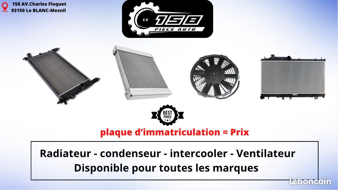 Radiateur ventilateur neuf toutes marques (image 1)