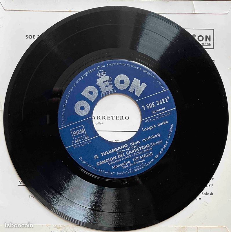 ♥🎼45t🇦🇷 ✦ Atahualpa Yupanqui (Solo de guitare) ✷ 1950 (image 4)