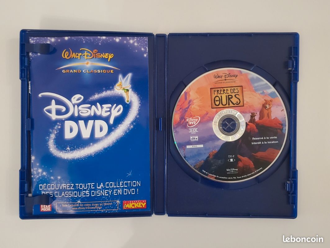 Disney DVD de Frère des Ours Walt Disney Collection Numéroté 73 Bon état, fonctionne parfaitement (image 4)