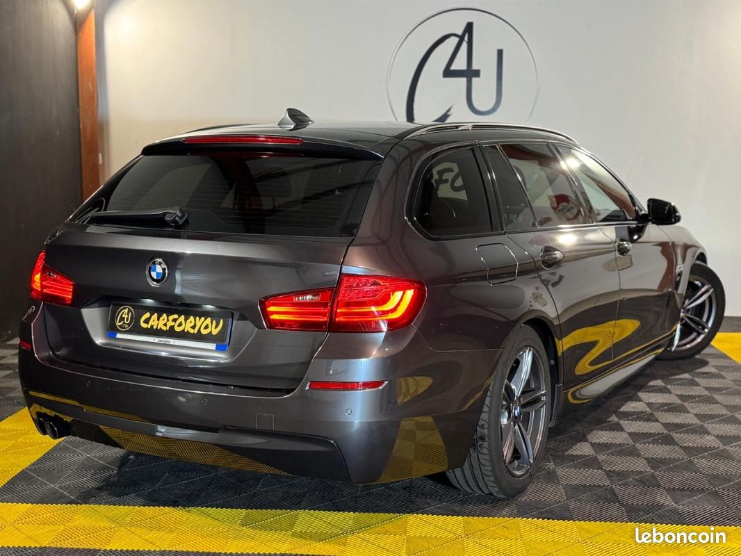 BMW Série 5 (F11) LCI Touring 525d Pack M 218ch Caméra de recul, Sièges chauffants, GPS Navigatio... (image 4)