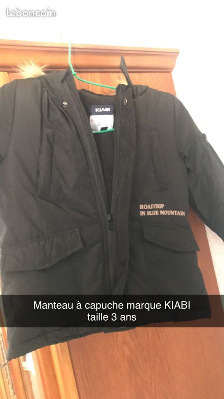 Manteau à capuche marque KIABI (image 1)