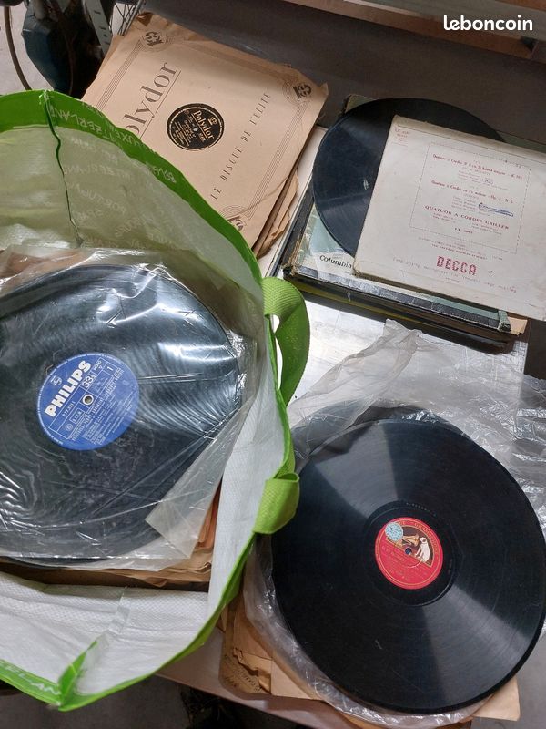 Lot disques gramophone (image 1)