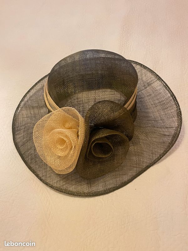 Magnifique Chapeau de Cérémonie / Mariage – État Neuf (image 4)