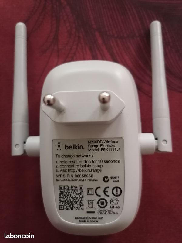 Répétiteur Wifi Belkin N300DB (image 3)