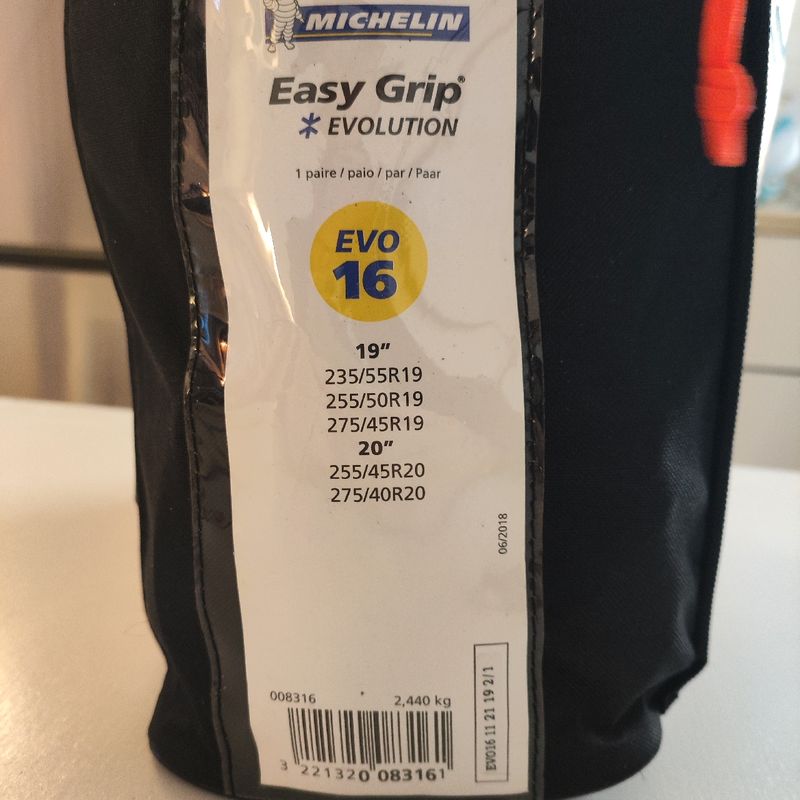 2 Chaînes neige textiles Michelin Easy Grip Evolution 16 MICHELIN 008316