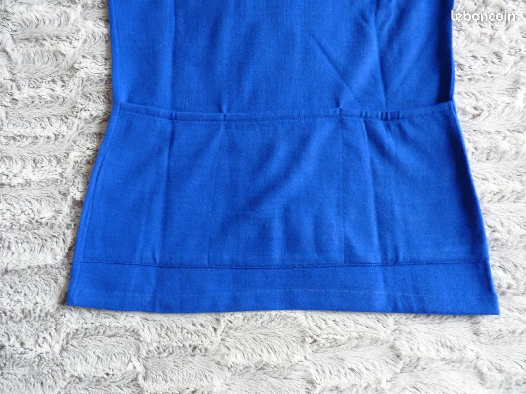 Maillot Cycliste Vintage Kopa - Bleu, Acrylique, Fabriqué En France, Années 70, Taille 3