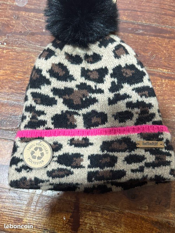 Bonnet D'hiver Mossimo Imprimé Léopard - Femme Taille Unique - NEUF Avec étiquette