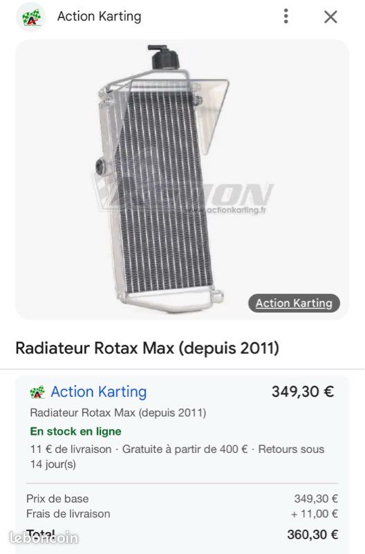 Support GoPro Pour Radiateur De Karting - Compatible Rotax Max, Sodikart, Tony Kart, OTK !