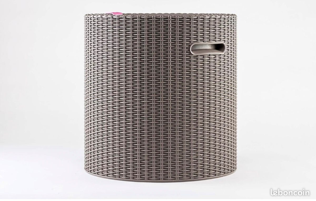 Keter Cool Stool Fridge Glacière/table d'appoint Multifunctional, Cappuccino (image 4)