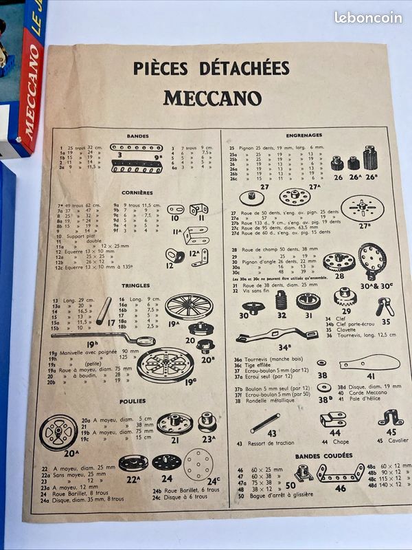 Catalogue Meccano 1928 - Exemplaire N°1 - Très Bon état - France