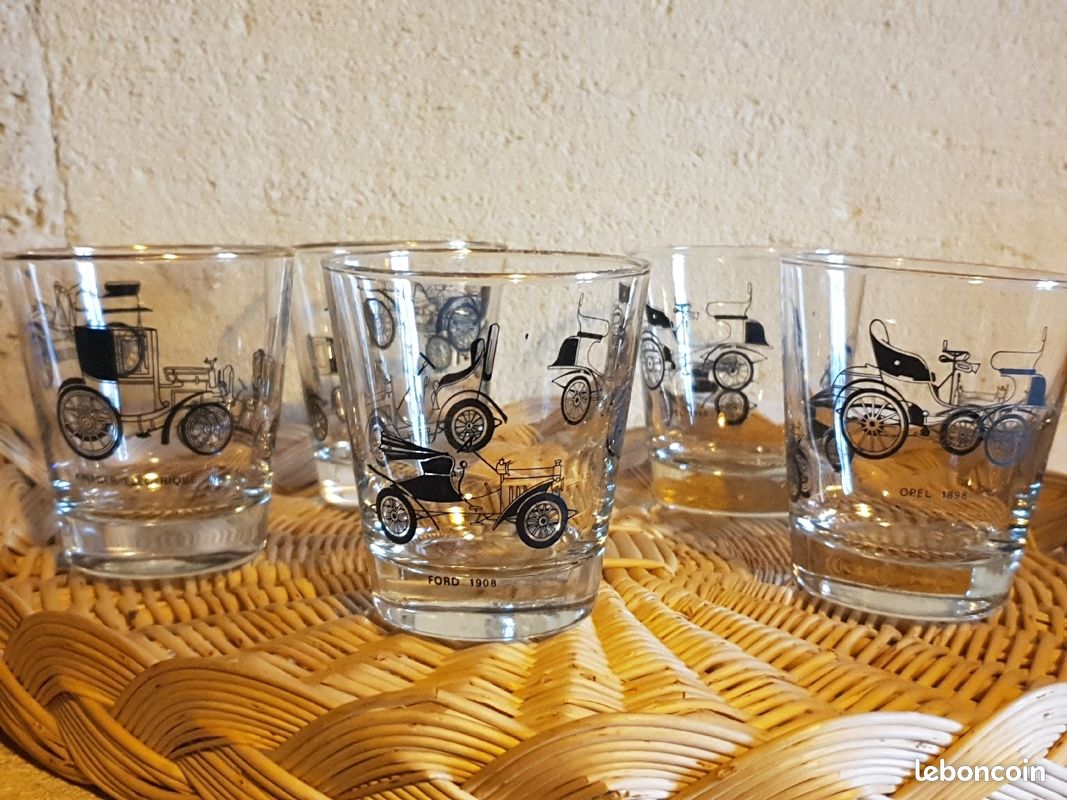Lot de verres à Whisky motifs rétro (image 1)