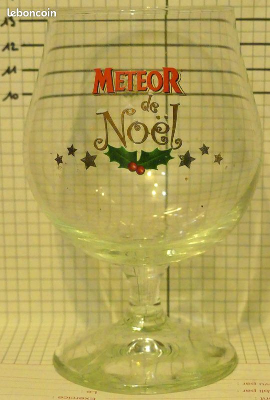 Verre à bière Snifter 14cm Météor de Noël (image 1)