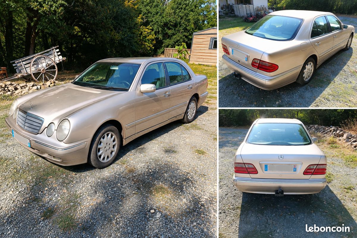 Mercedes Classe E 220 CDI 143 ch – 2001 – boîte 6 – cuir – attelage – CT OK – nombreux frais récents (image 1)