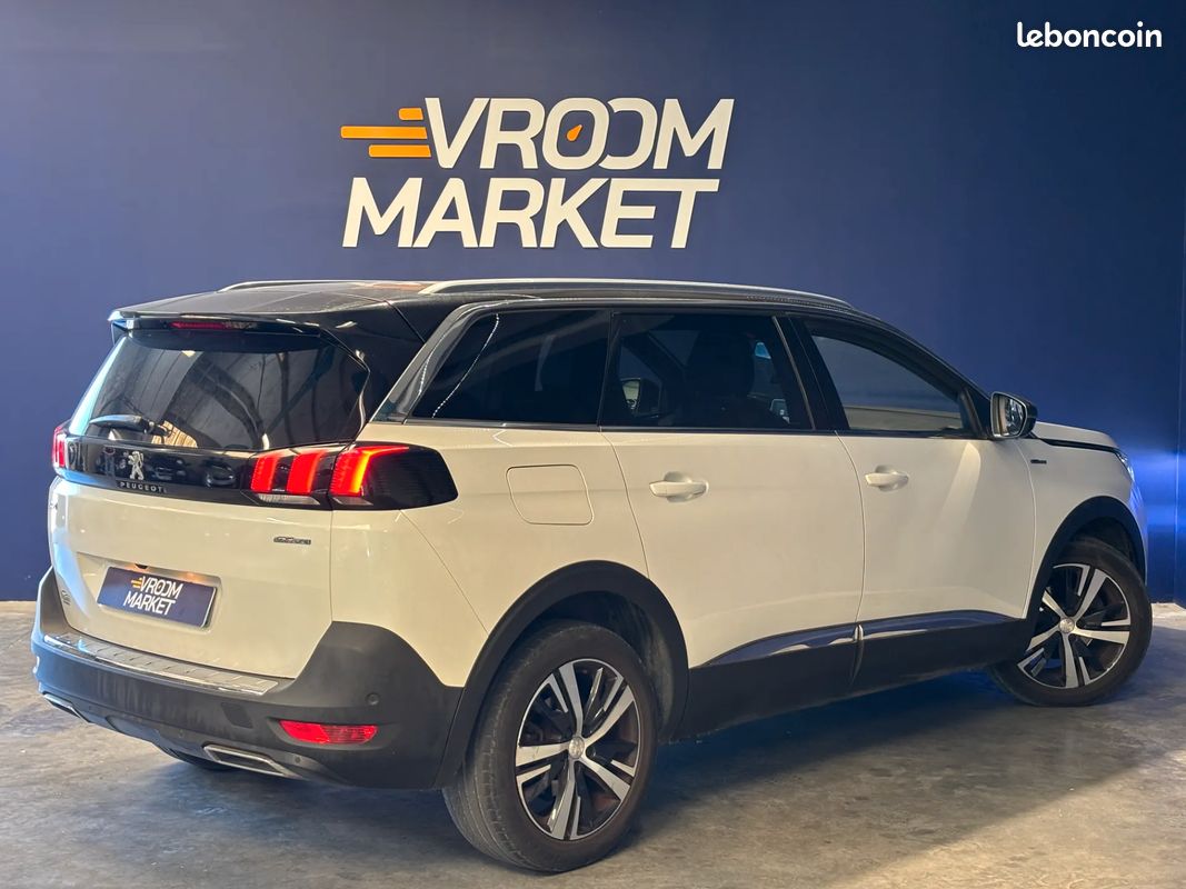 PEUGEOT 5008 1.5 HDI 130 GT Line - 7 places - GARANTIE 12 MOIS - 2018 - Boîte auto - Suivi complet (image 5)